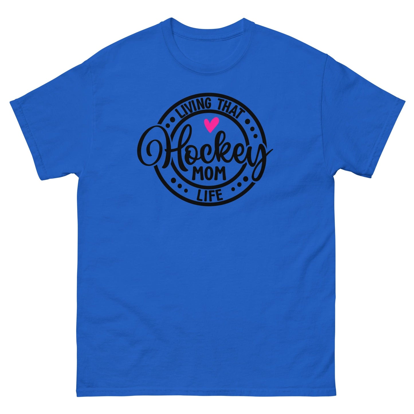 Living that Hockey Mom Life Shirt Royal / S Spirit Gear Collective T-Shirt