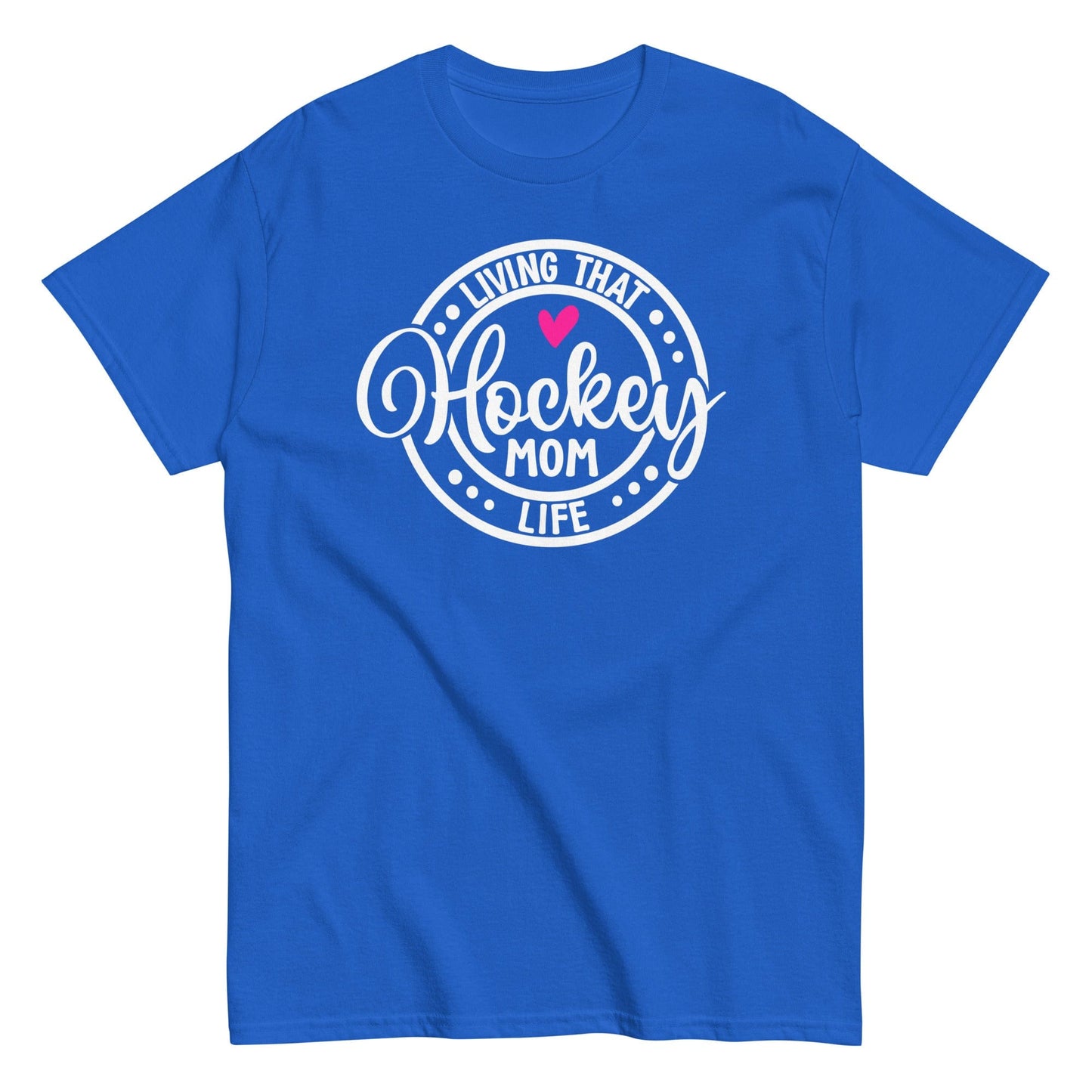 Living that Hockey Mom Life Shirt Royal / S Spirit Gear Collective T-Shirt