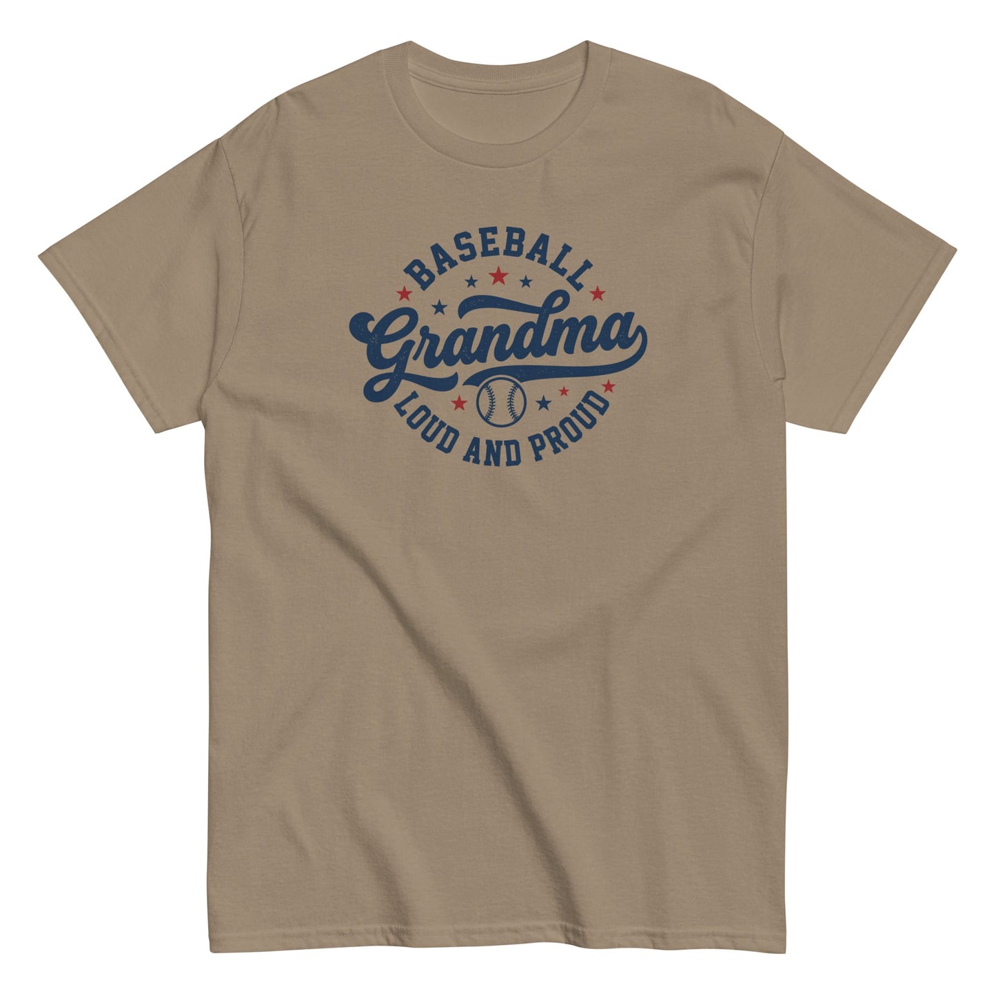 Loud and Proud Baseball Grandma Shirt | Baseball Grandma T-Shirt Brown Savana / S Spirit Gear Collective