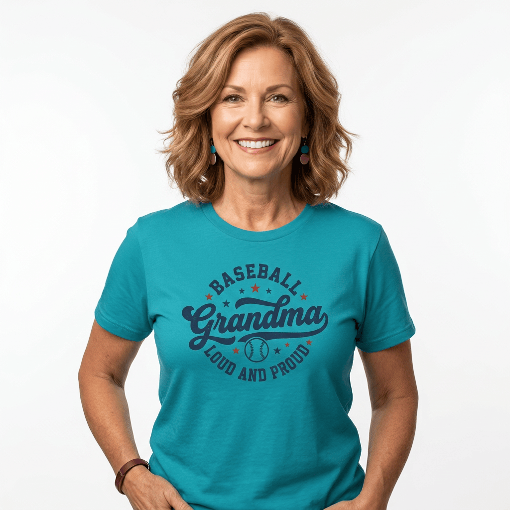 Loud and Proud Baseball Grandma Shirt | Baseball Grandma T-Shirt Spirit Gear Collective