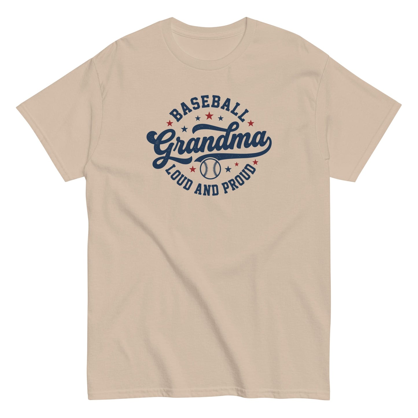 Loud and Proud Baseball Grandma Shirt | Baseball Grandma T-Shirt Sand / S Spirit Gear Collective