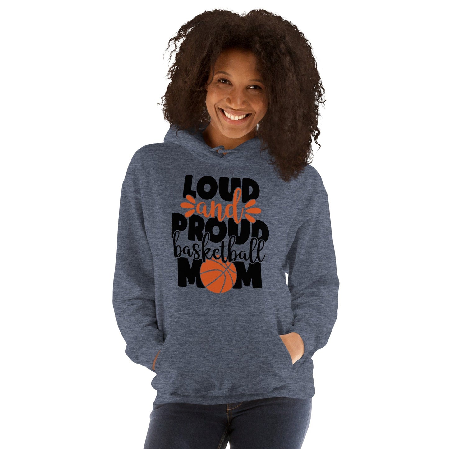 Loud and Proud Basketball Mom Hoodie Spirit Gear Collective Hoodie