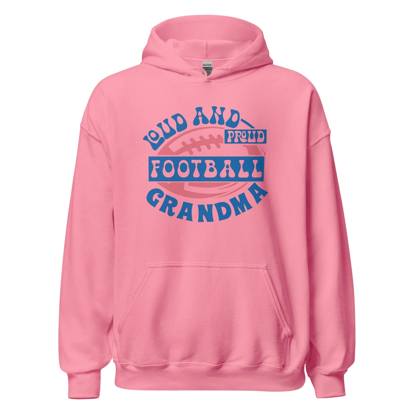 Loud and Proud Football Grandma Hoodie – Cozy Football Grandma Sweatshirt for Game Day Azalea / S Spirit Gear Collective T-Shirt