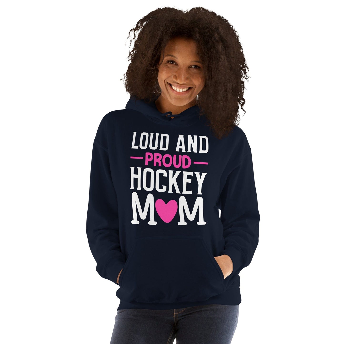 Loud and Proud Hockey Mom Hoodie Spirit Gear Collective Hoodie