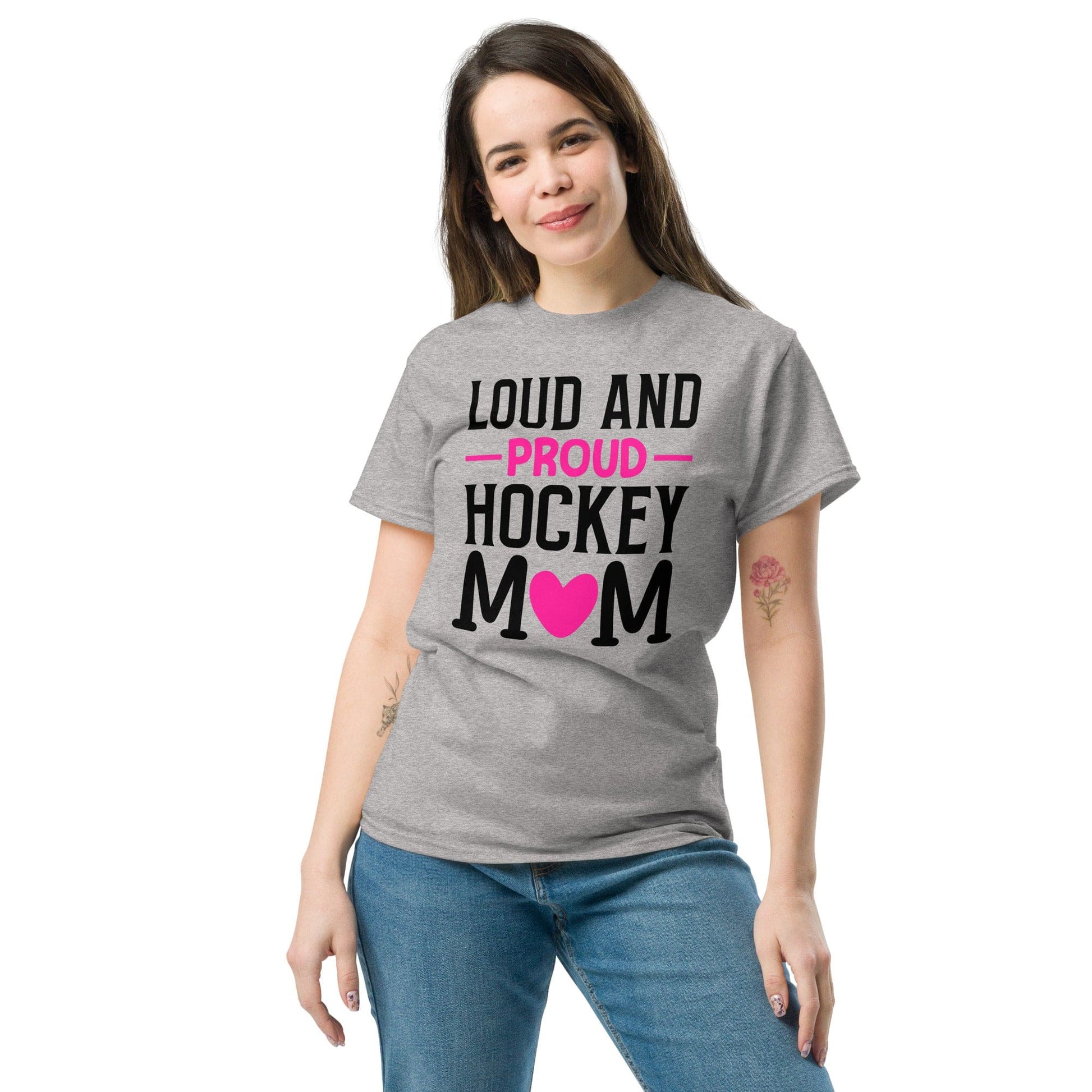 Loud and Proud Hockey Mom Shirt Spirit Gear Collective T-Shirt