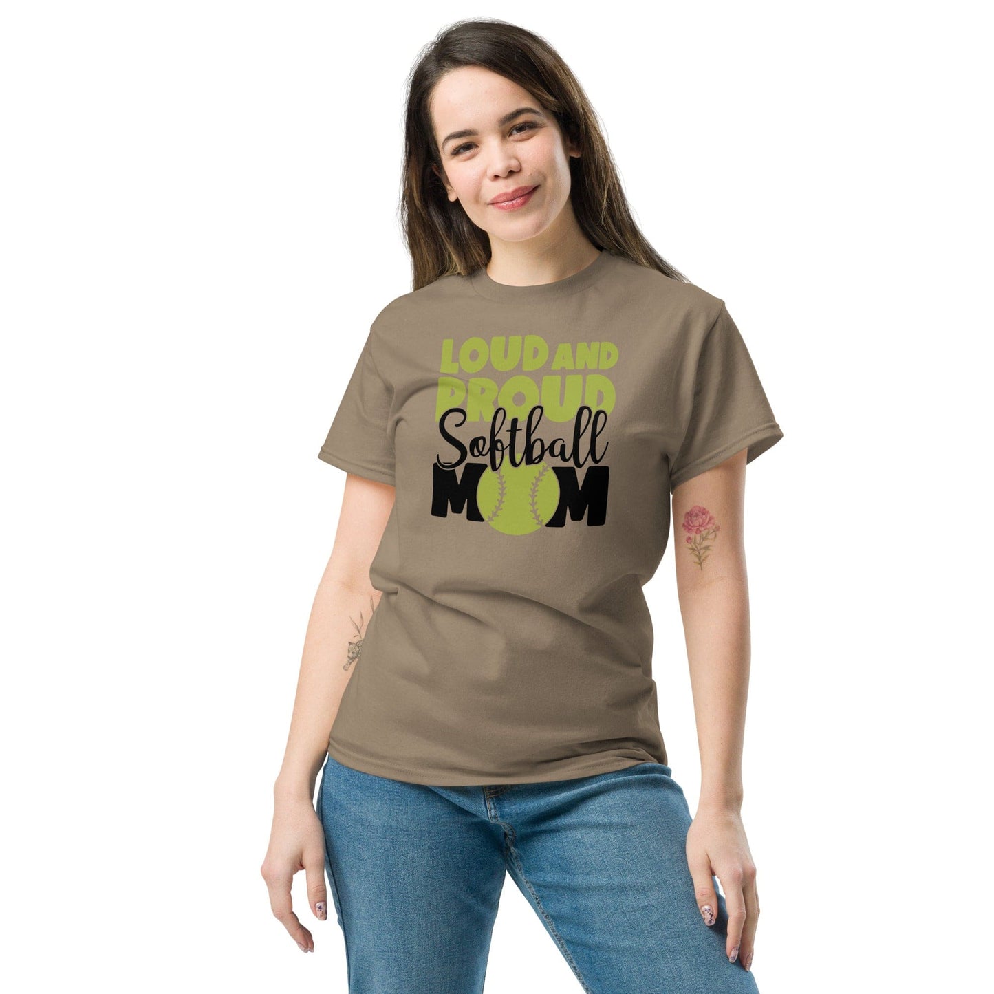 Loud and Proud Softball Mom Shirt Spirit Gear Collective T-Shirt