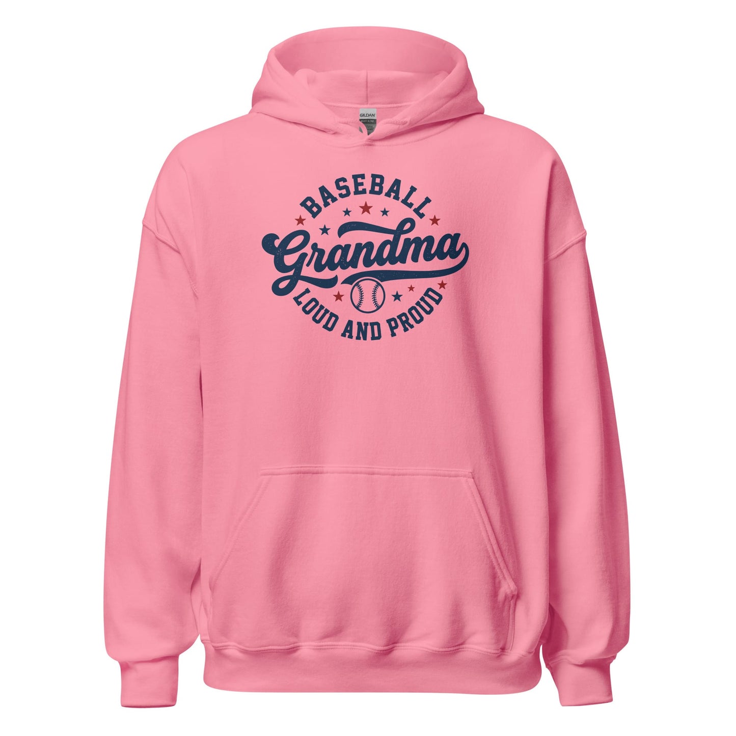 Loud & Proud Baseball Grandma Hoodie | Cozy Baseball Grandma Sweatshirt Gift Azalea / S Spirit Gear Collective Hoodie