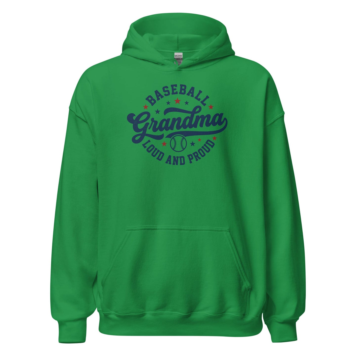 Loud & Proud Baseball Grandma Hoodie | Cozy Baseball Grandma Sweatshirt Gift Irish Green / S Spirit Gear Collective Hoodie