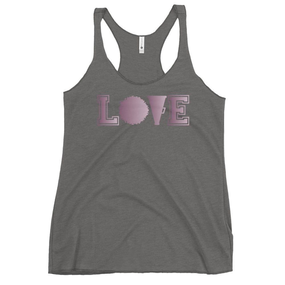 LOVE Cheerleading Racerback Tank Premium Heather / XS Spirit Gear Collective tank top