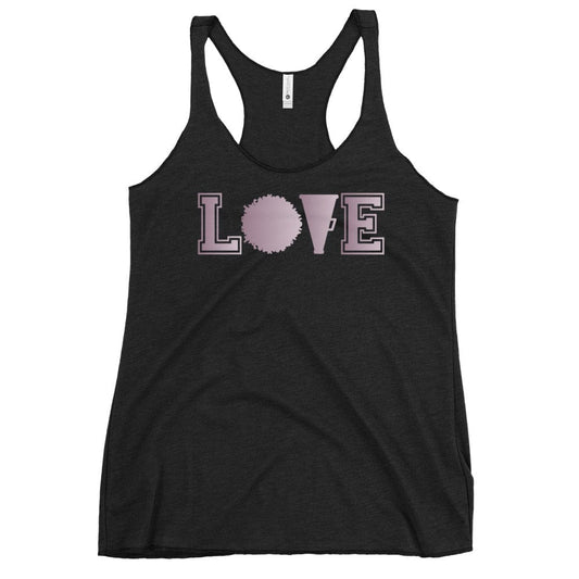 LOVE Cheerleading Racerback Tank Vintage Black / XS Spirit Gear Collective tank top