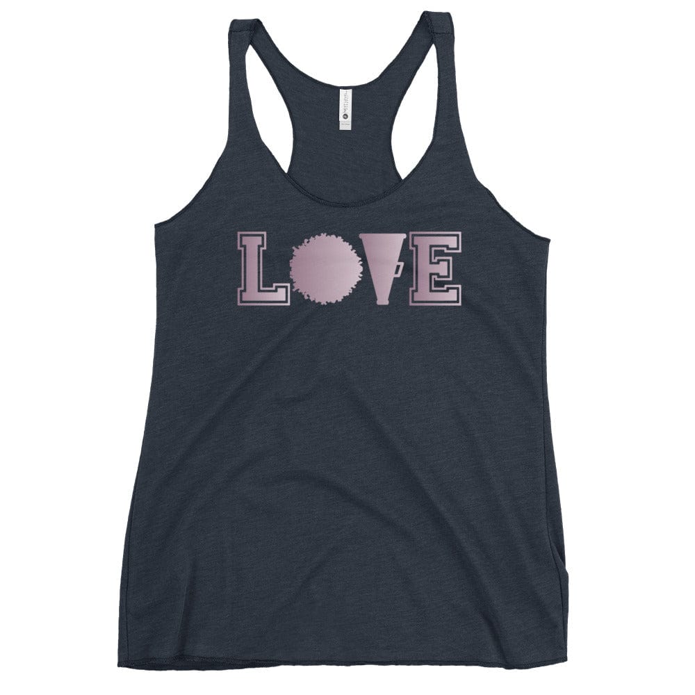 LOVE Cheerleading Racerback Tank Vintage Navy / XS Spirit Gear Collective tank top
