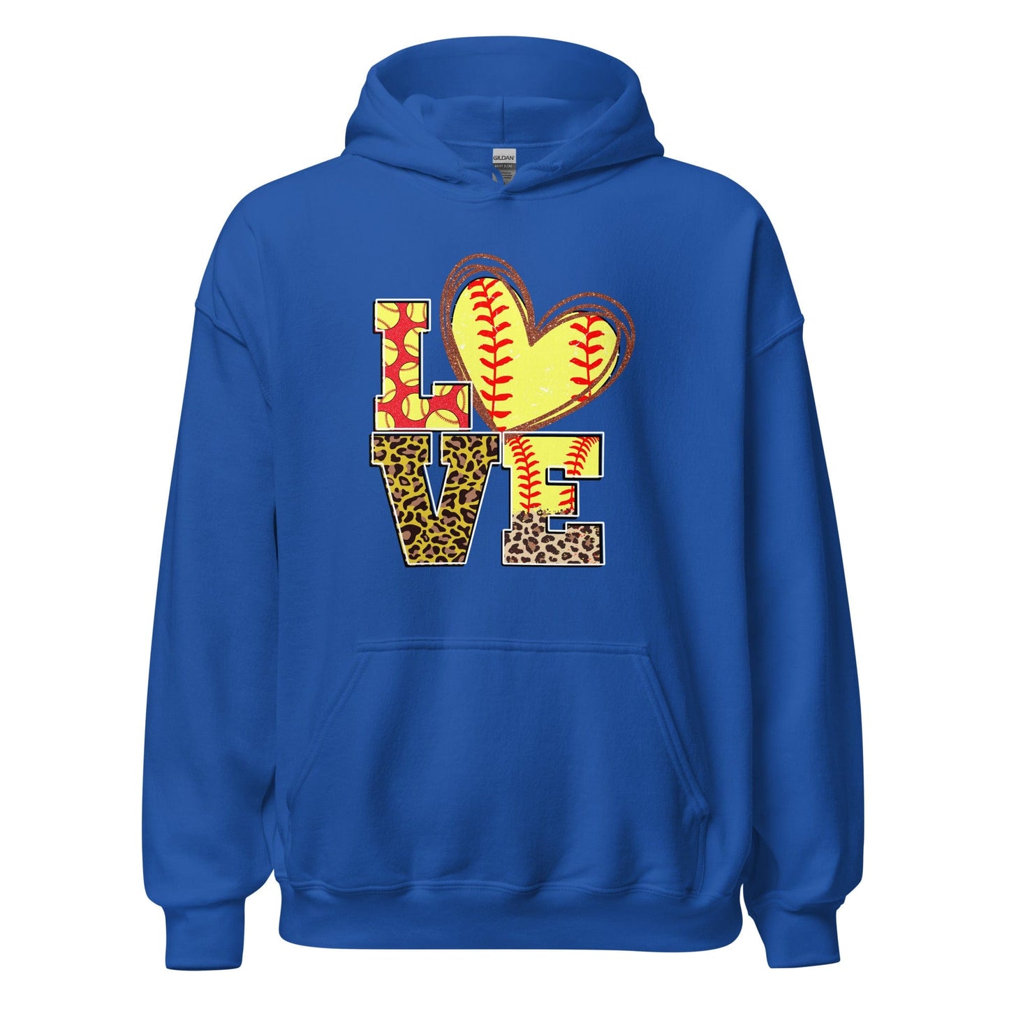 Love Softball Hoodie Royal / S Spirit Gear Collective Hoodie