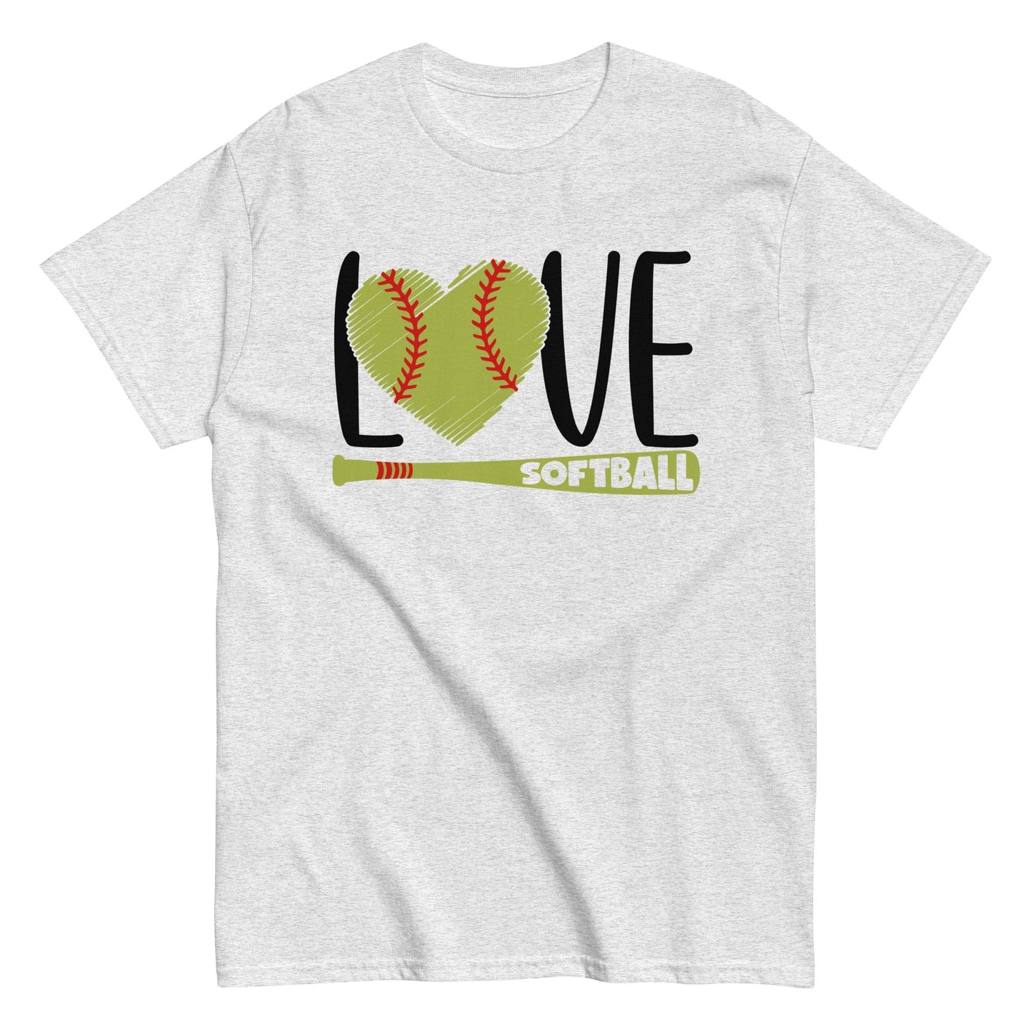Love Softball Shirt Ash / S Spirit Gear Collective T-Shirt