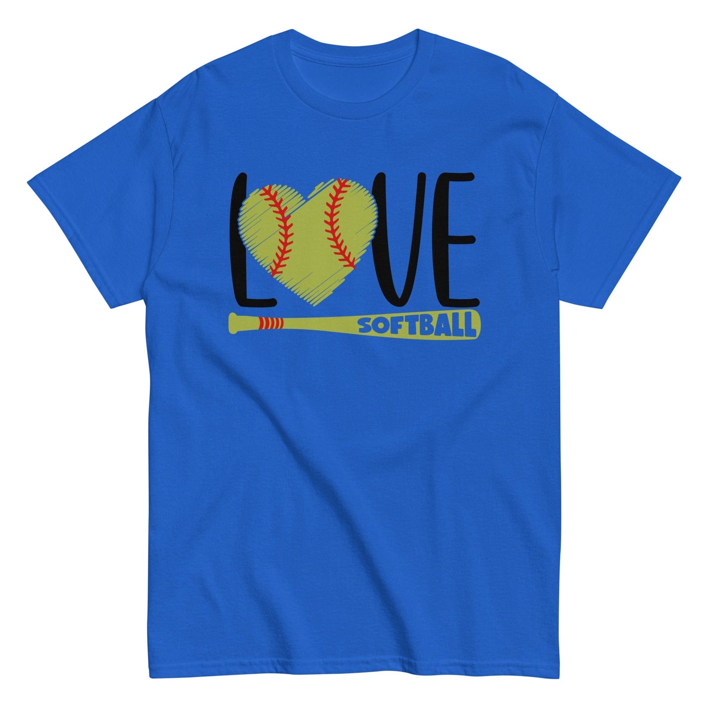 Love Softball Shirt Royal / S Spirit Gear Collective T-Shirt