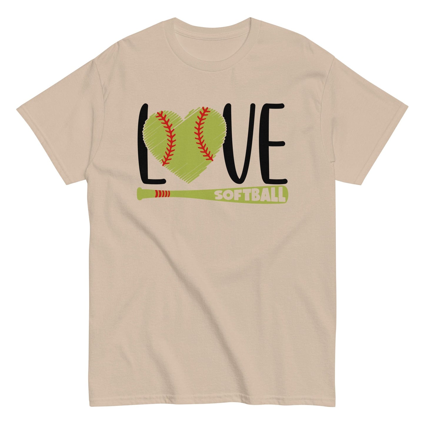 Love Softball Shirt Sand / S Spirit Gear Collective T-Shirt