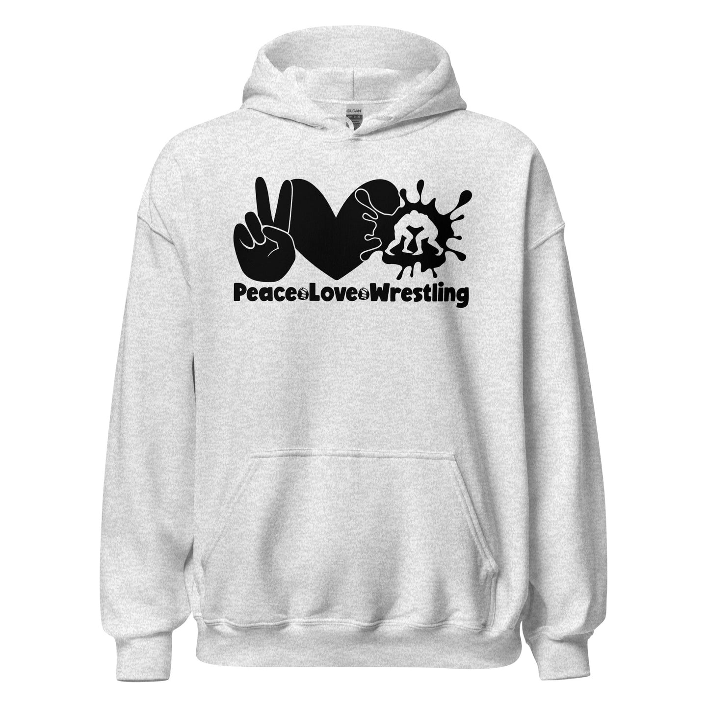 Peace Love Wrestling Hoodie Ash / S Spirit Gear Collective Hoodie