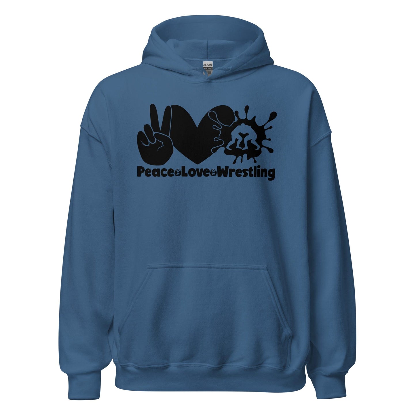 Peace Love Wrestling Hoodie Indigo Blue / S Spirit Gear Collective Hoodie