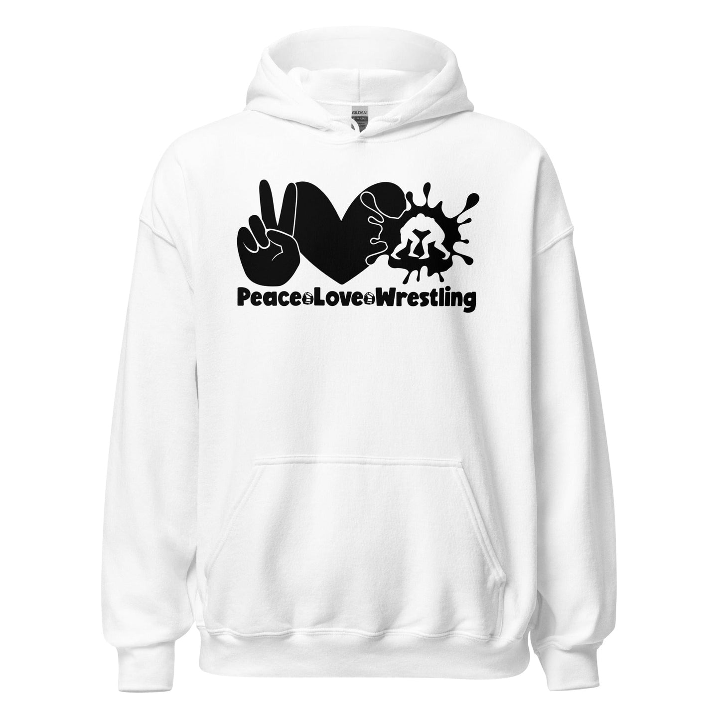 Peace Love Wrestling Hoodie White / S Spirit Gear Collective Hoodie