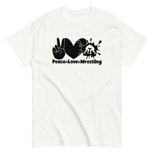 Peace Love Wrestling Shirt White / S Spirit Gear Collective T-Shirt