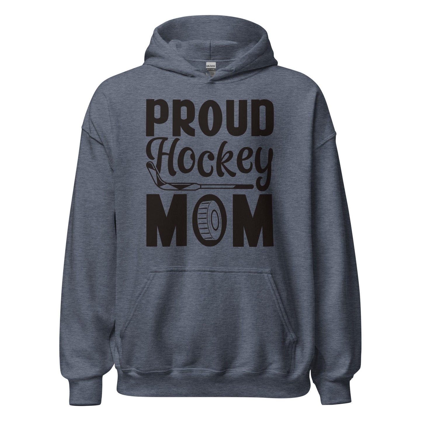 Proud Hockey Mom Hoodie Heather Sport Dark Navy / S Spirit Gear Collective Hoodie