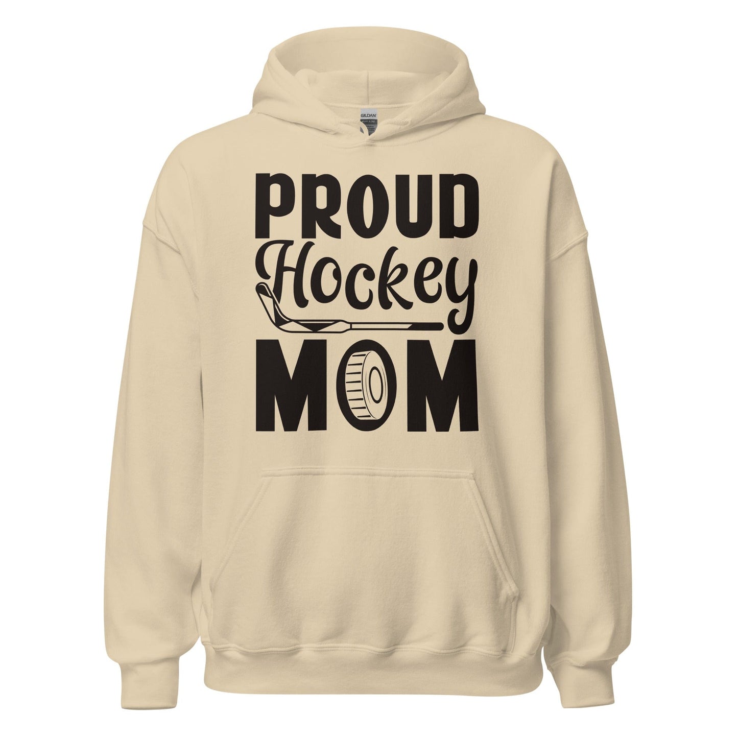 Proud Hockey Mom Hoodie Sand / S Spirit Gear Collective Hoodie