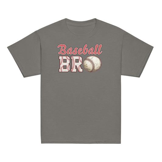 Retro Baseball Bro Shirt – Distressed Baseball Brother Tee Charcoal / XS Spirit Gear Collective Baseball Brother Shirt