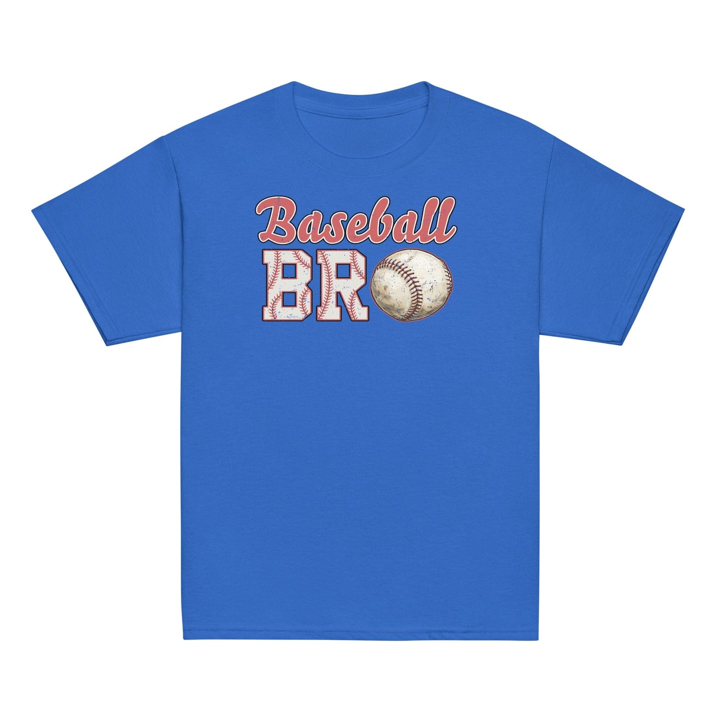 Retro Baseball Bro Shirt – Distressed Baseball Brother Tee Royal / XS Spirit Gear Collective Baseball Brother Shirt