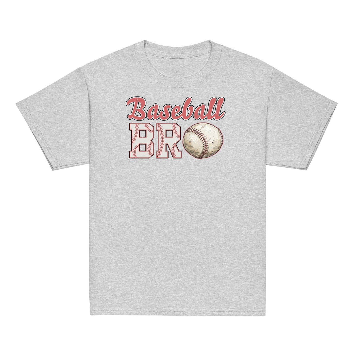 Retro Baseball Bro Shirt – Distressed Baseball Brother Tee Sport Grey / XS Spirit Gear Collective Baseball Brother Shirt