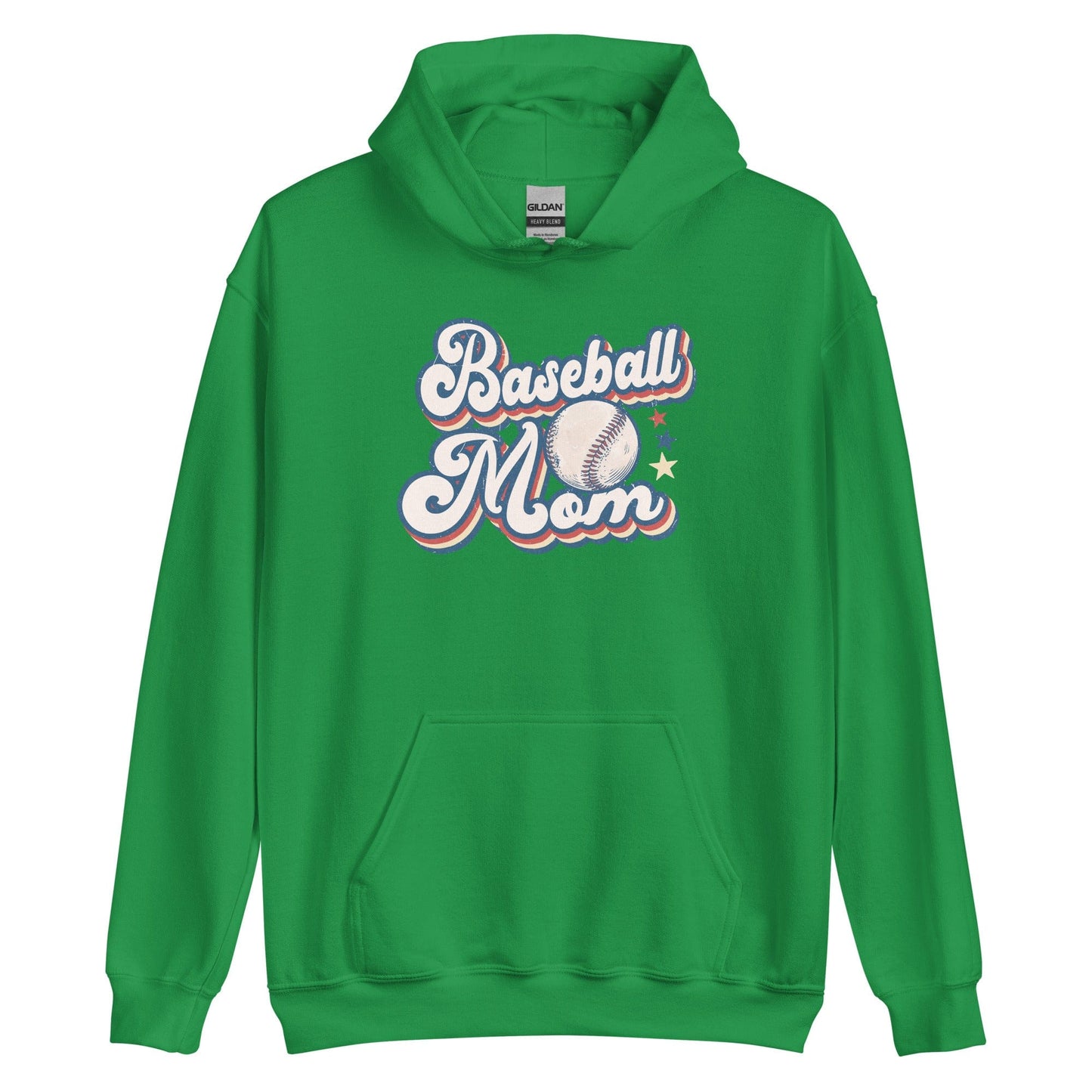 Retro Baseball Mom Hoodie – Sporty & Fun for Game Days Irish Green / S Spirit Gear Collective Hoodie