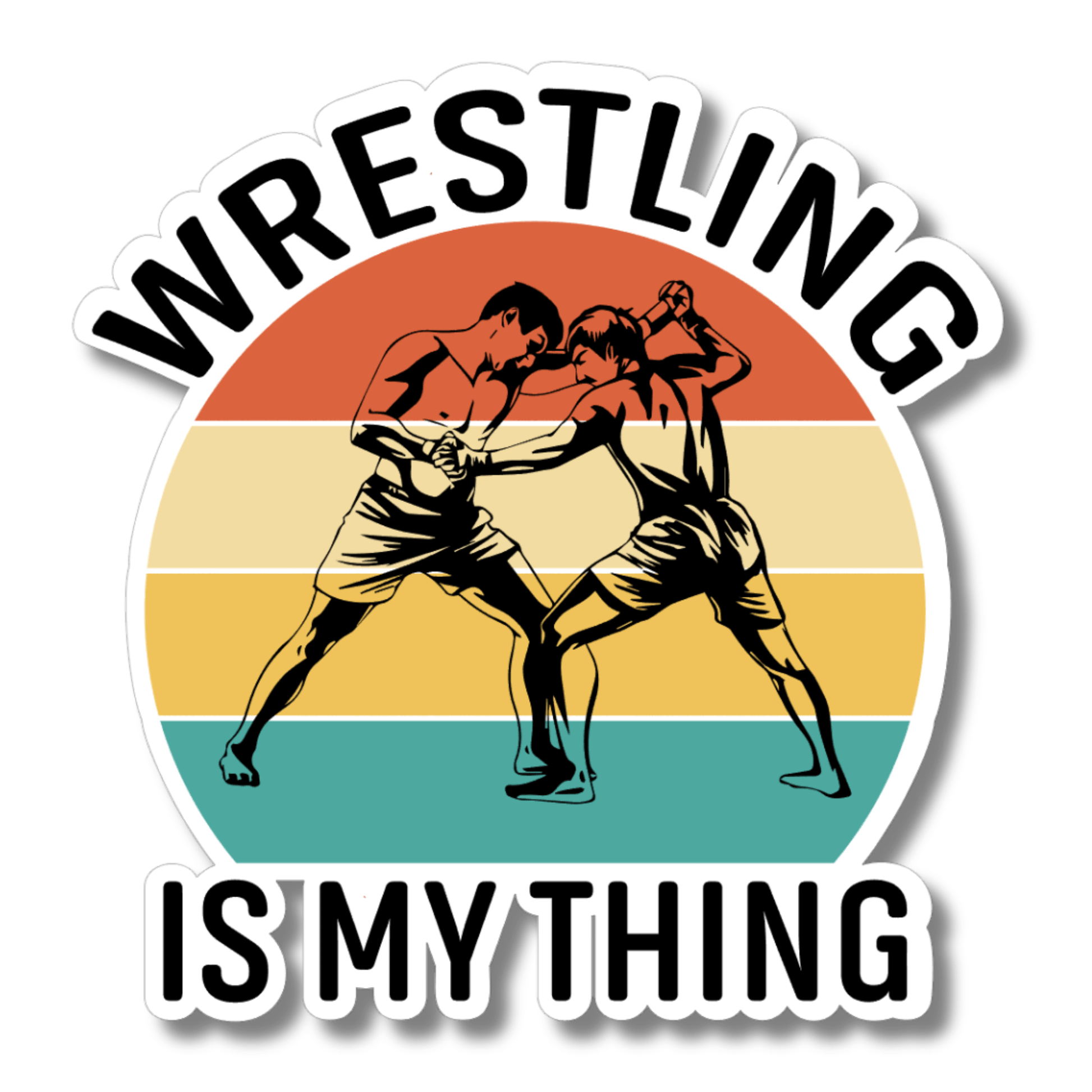 Retro Wrestling is My Thing Sticker Spirit Gear Collective Sticker