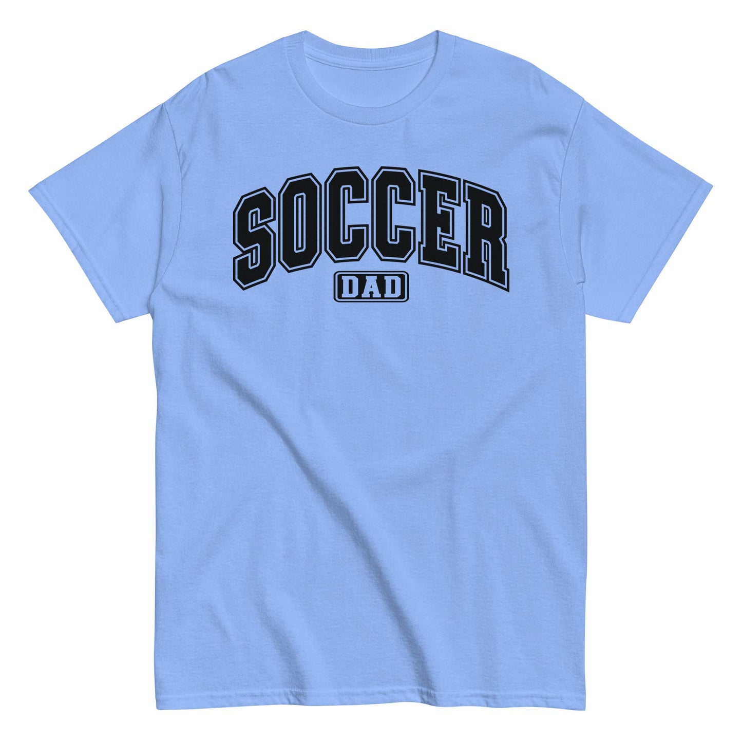 Soccer Dad Bold Outline Graphic T-Shirt Carolina Blue / S Spirit Gear Collective T-Shirt