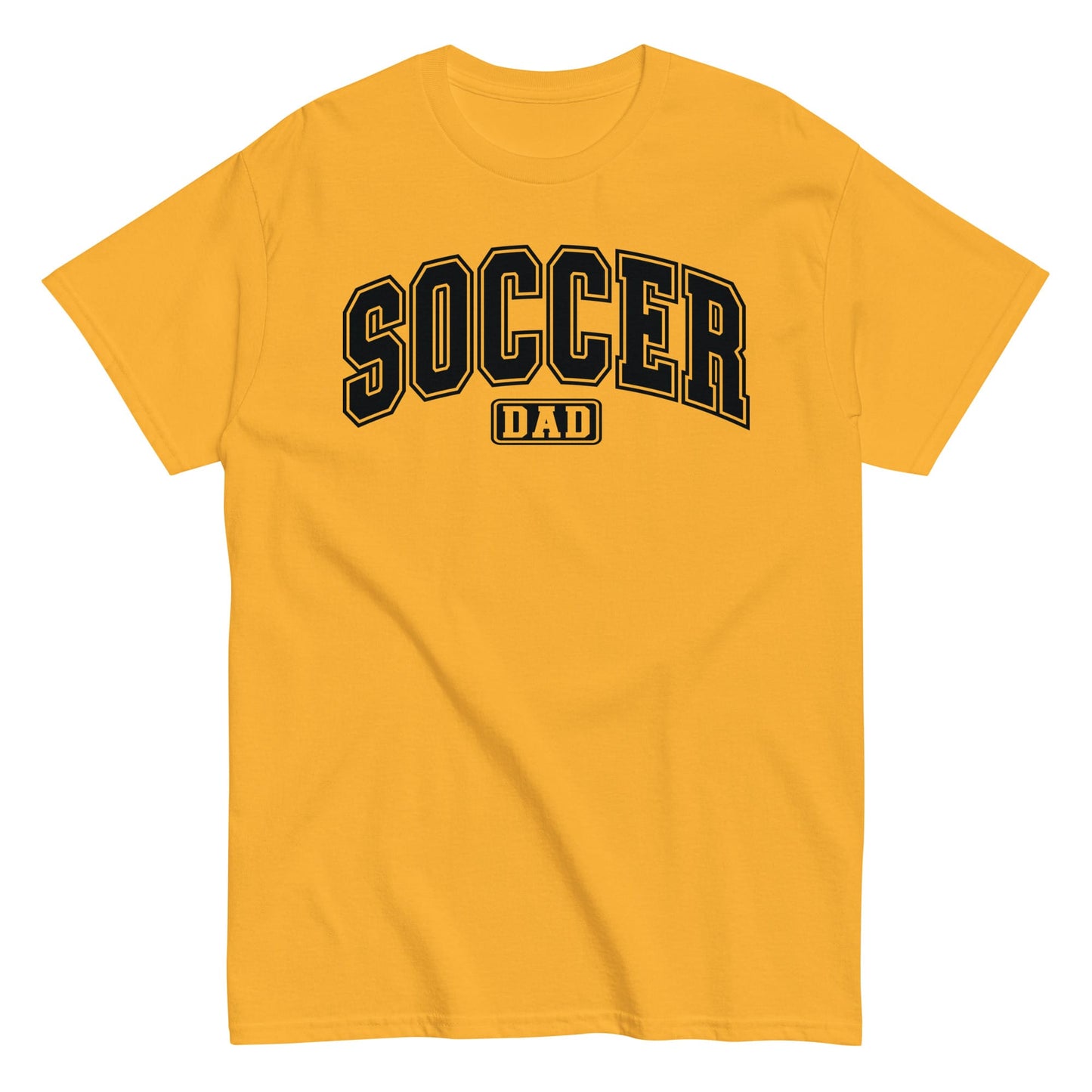 Soccer Dad Bold Outline Graphic T-Shirt Gold / S Spirit Gear Collective T-Shirt