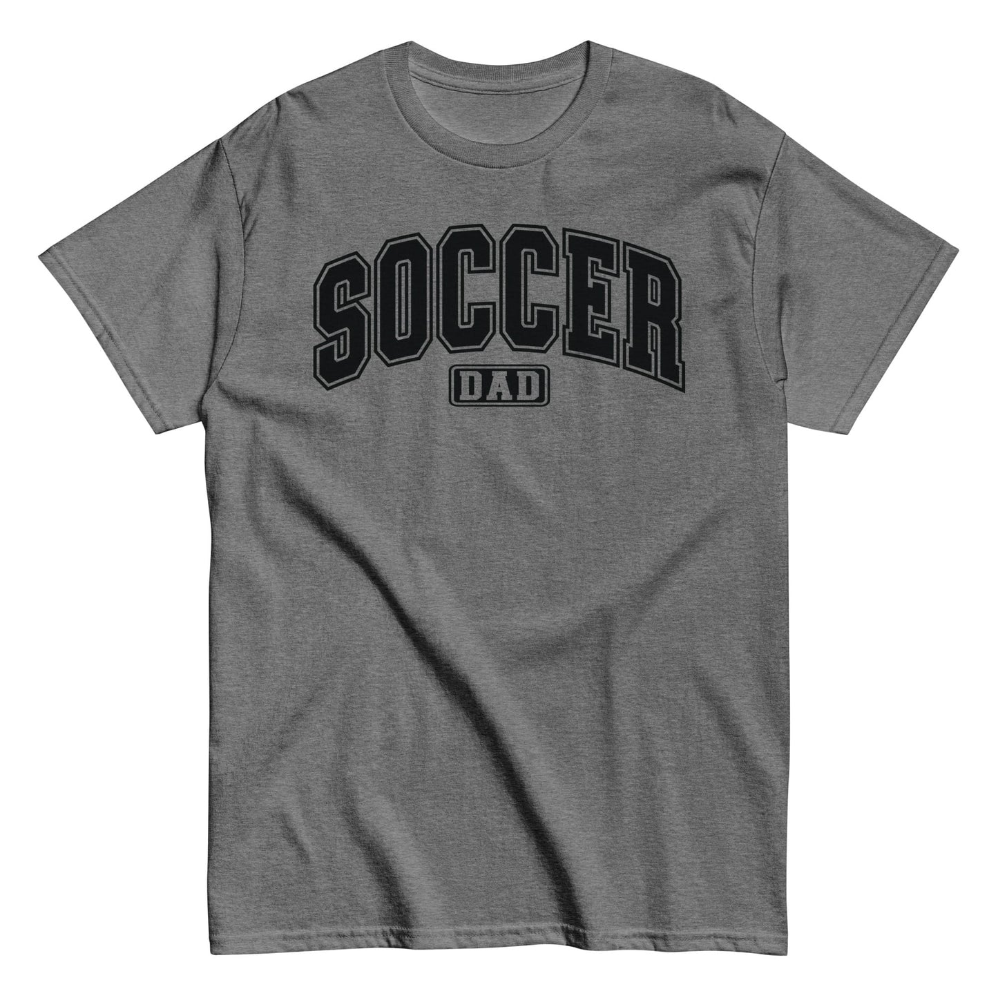 Soccer Dad Bold Outline Graphic T-Shirt Graphite Heather / S Spirit Gear Collective T-Shirt