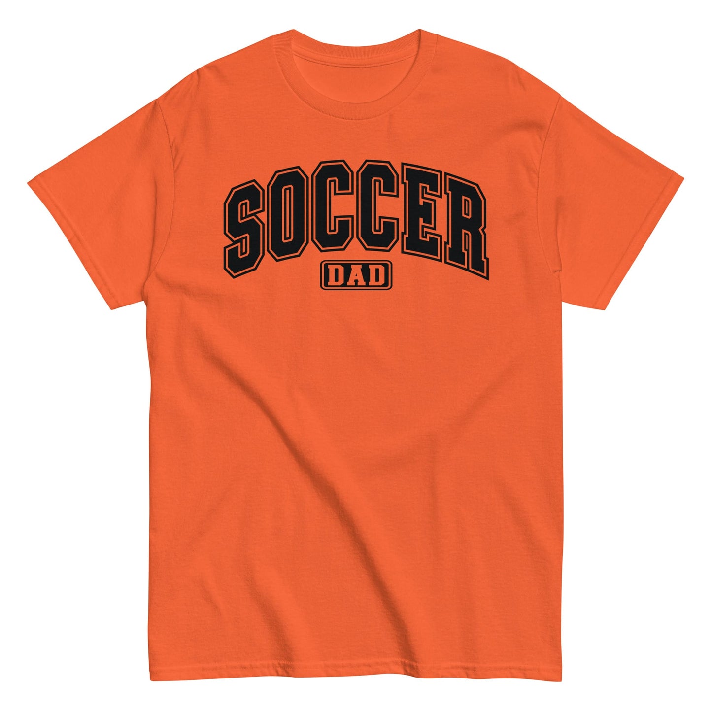 Soccer Dad Bold Outline Graphic T-Shirt Orange / S Spirit Gear Collective T-Shirt