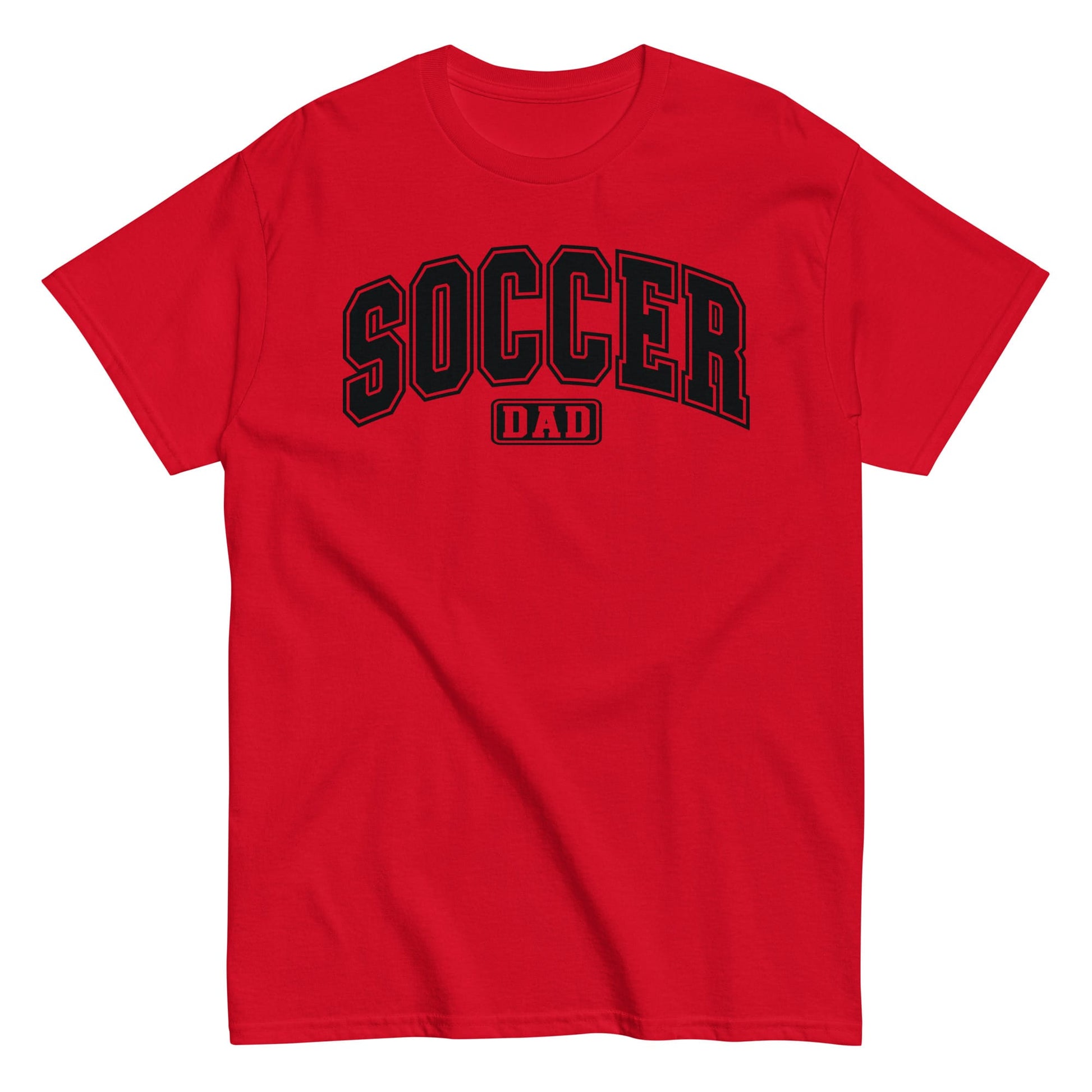 Soccer Dad Bold Outline Graphic T-Shirt Red / S Spirit Gear Collective T-Shirt