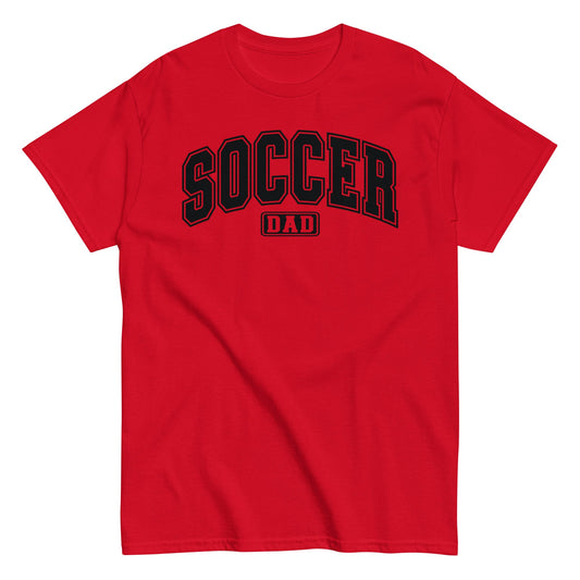 Soccer Dad Bold Outline Graphic T-Shirt Red / S Spirit Gear Collective T-Shirt