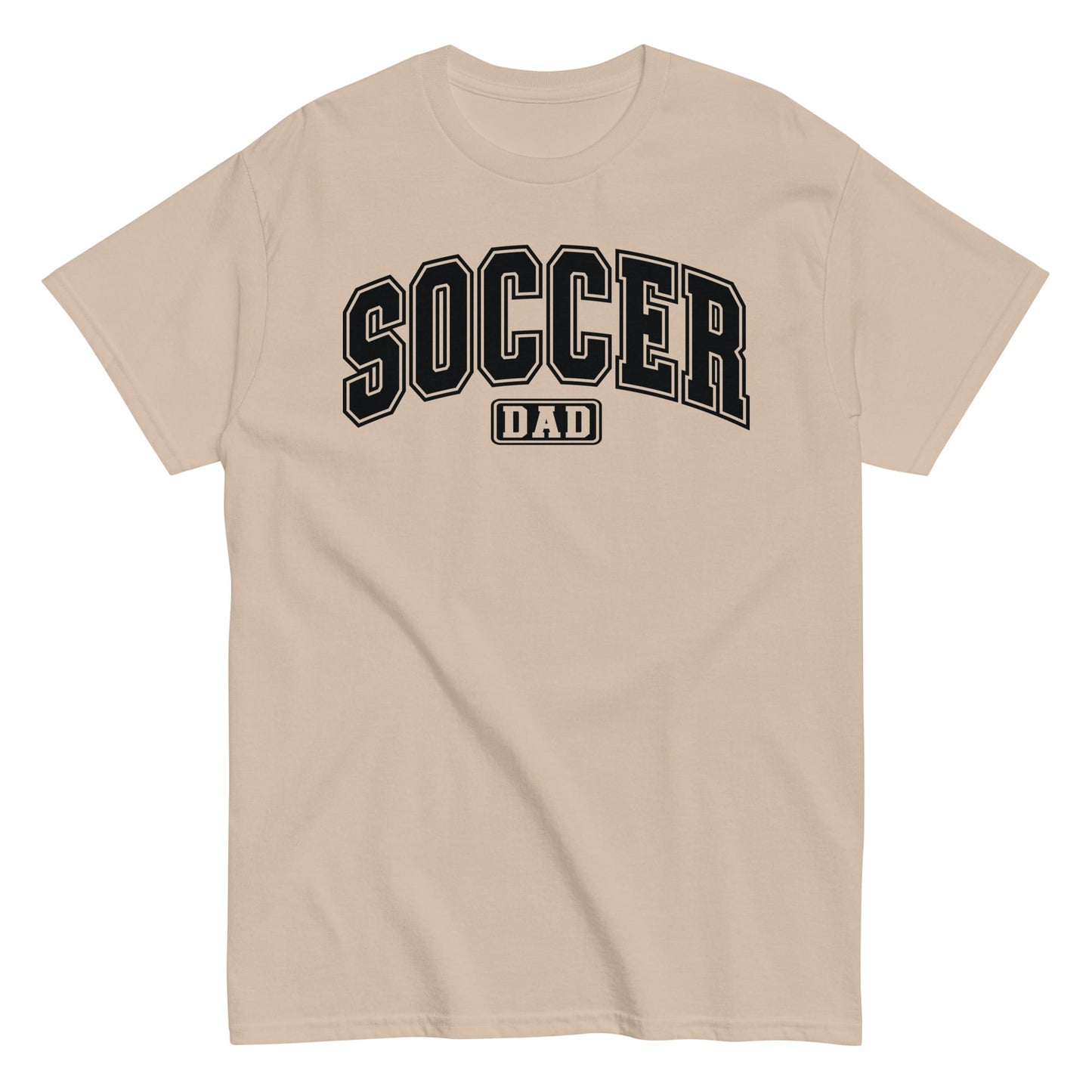 Soccer Dad Bold Outline Graphic T-Shirt Sand / S Spirit Gear Collective T-Shirt