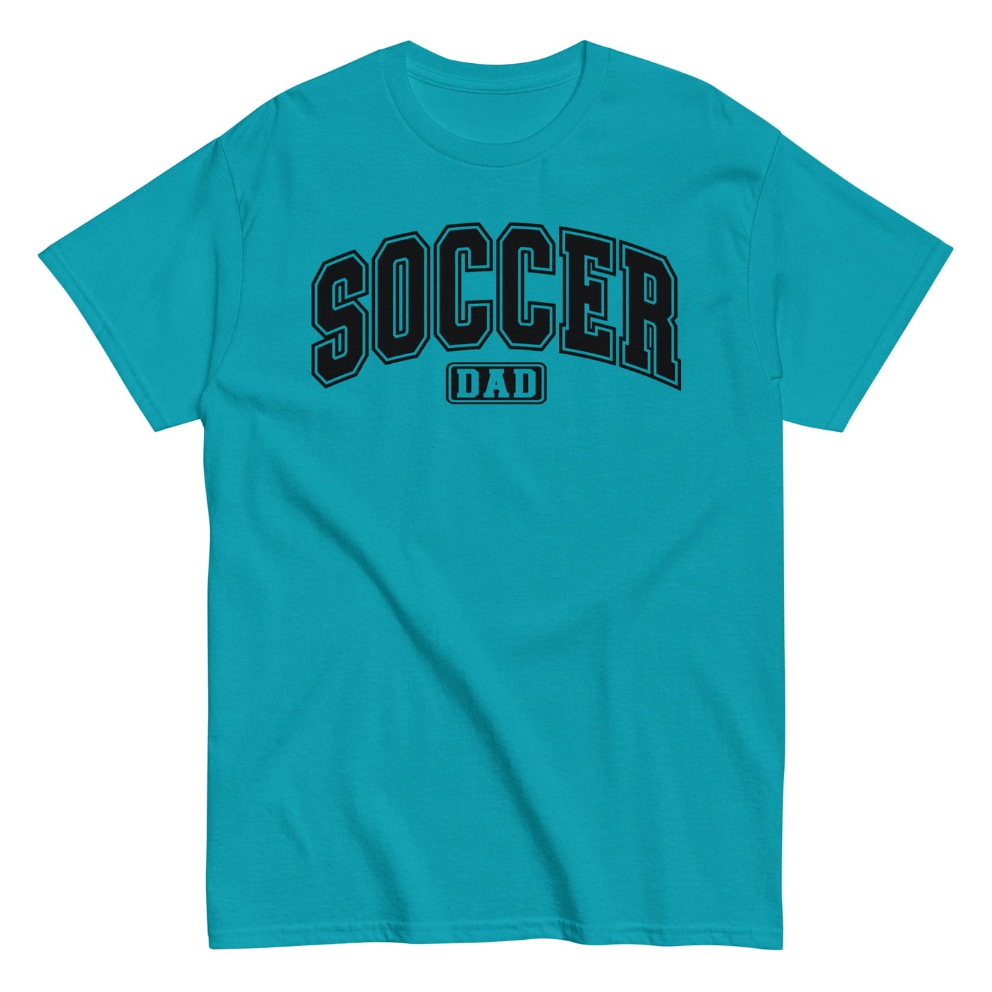 Soccer Dad Bold Outline Graphic T-Shirt Tropical Blue / S Spirit Gear Collective T-Shirt