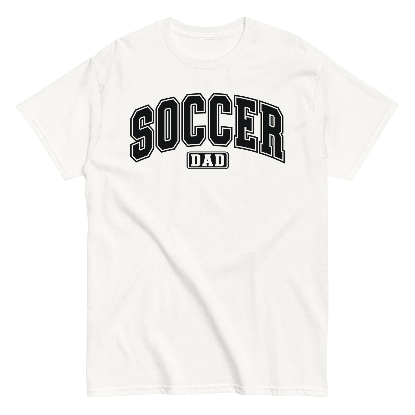 Soccer Dad Bold Outline Graphic T-Shirt White / S Spirit Gear Collective T-Shirt