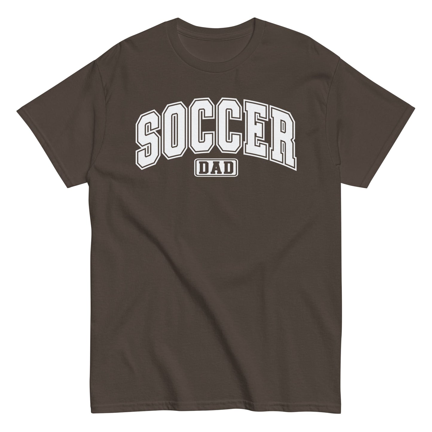 Soccer Dad Classic Block Letter T-Shirt Dark Chocolate / S Spirit Gear Collective T-Shirt