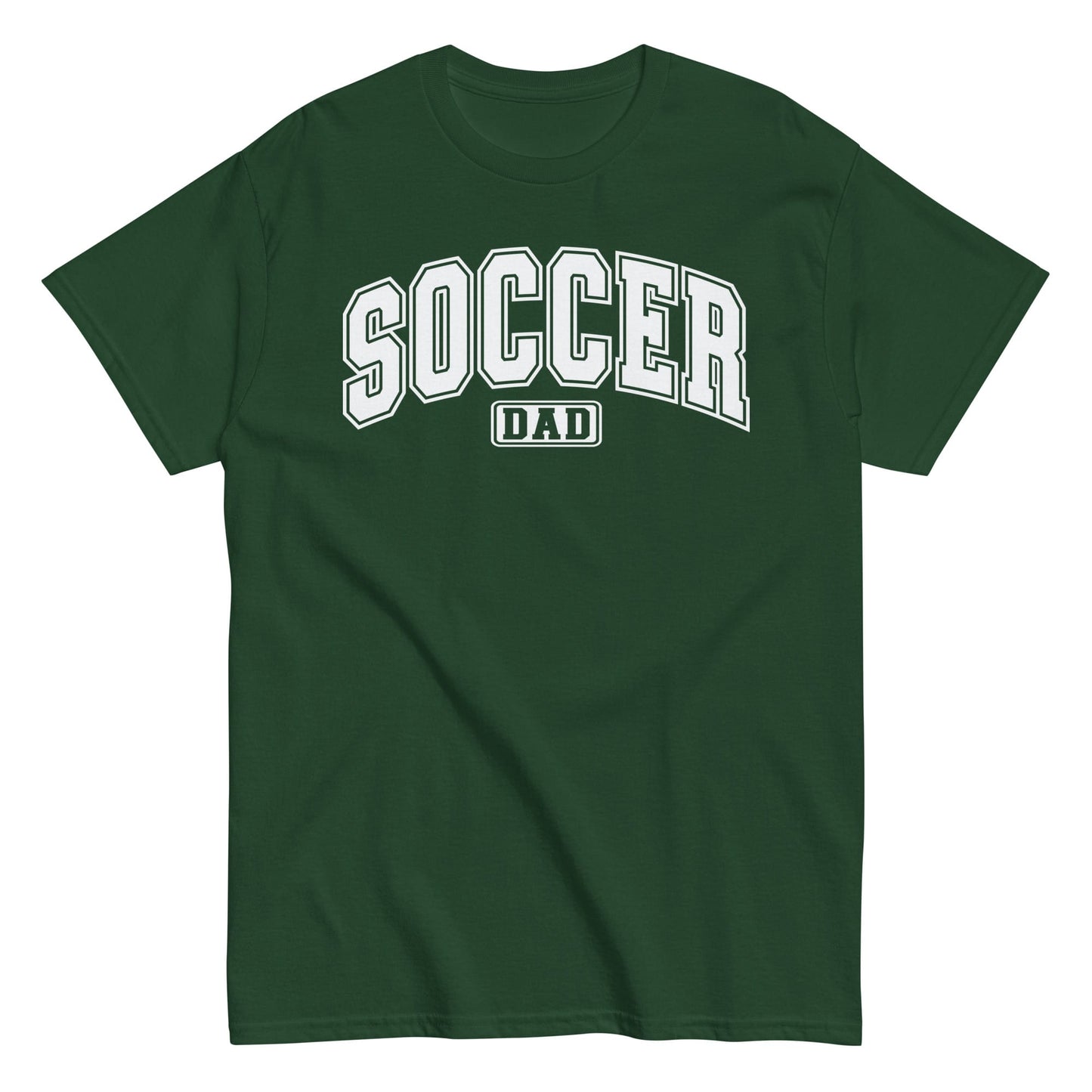 Soccer Dad Classic Block Letter T-Shirt Forest Green / S Spirit Gear Collective T-Shirt