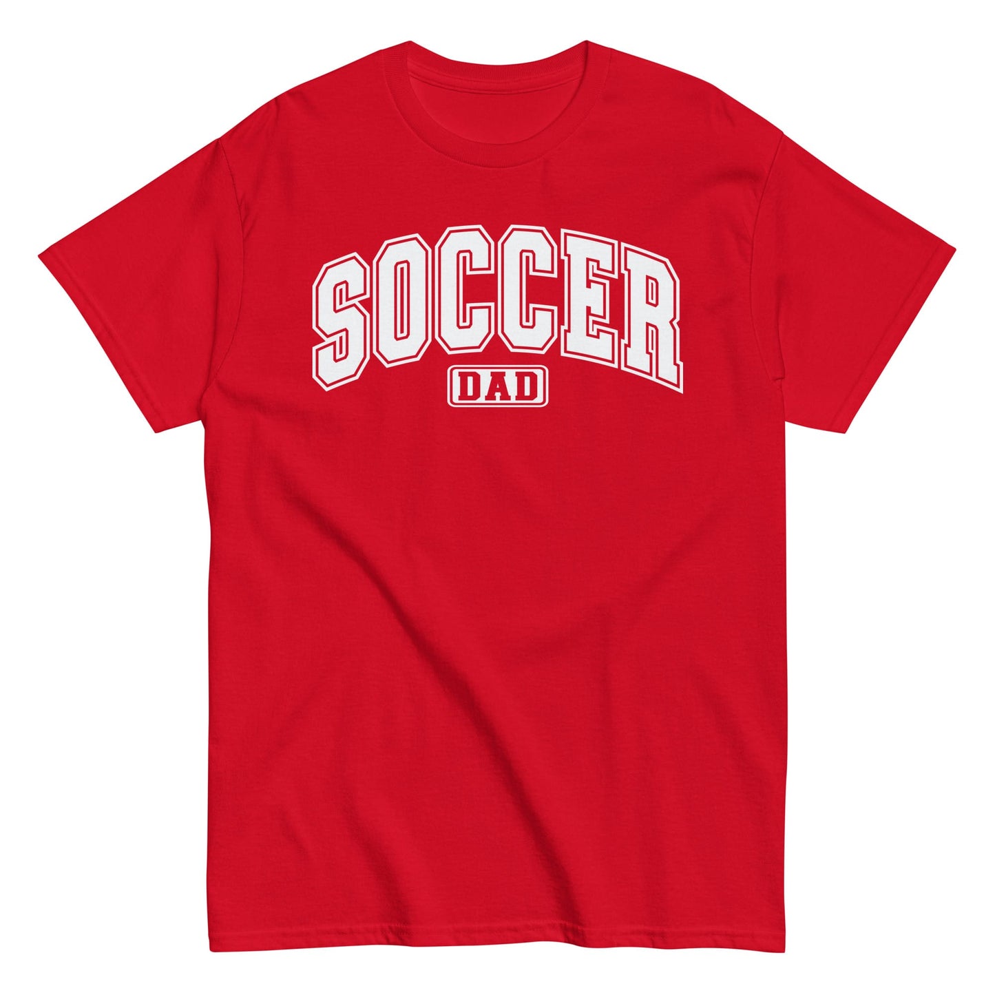 Soccer Dad Classic Block Letter T-Shirt Red / S Spirit Gear Collective T-Shirt