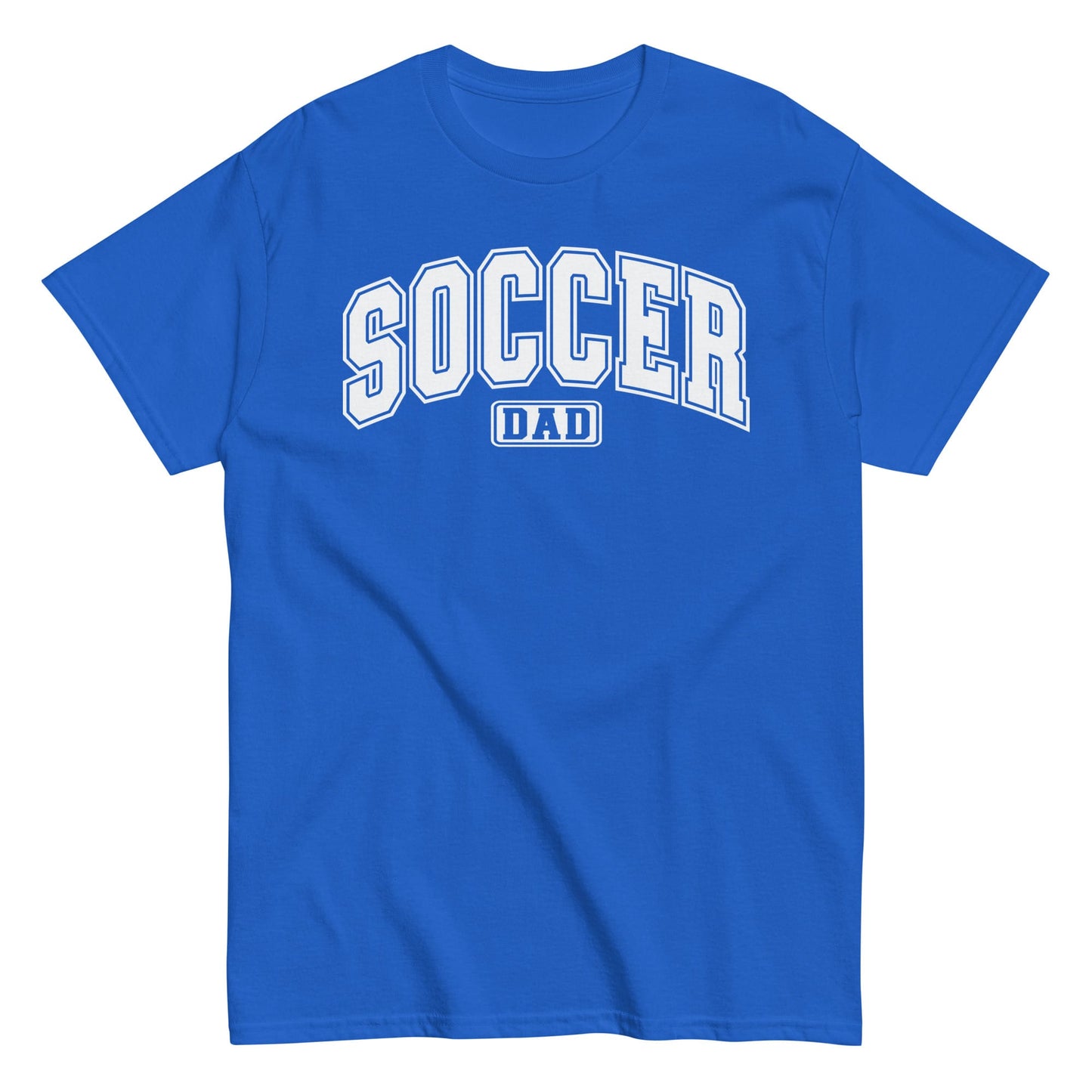 Soccer Dad Classic Block Letter T-Shirt Royal / S Spirit Gear Collective T-Shirt