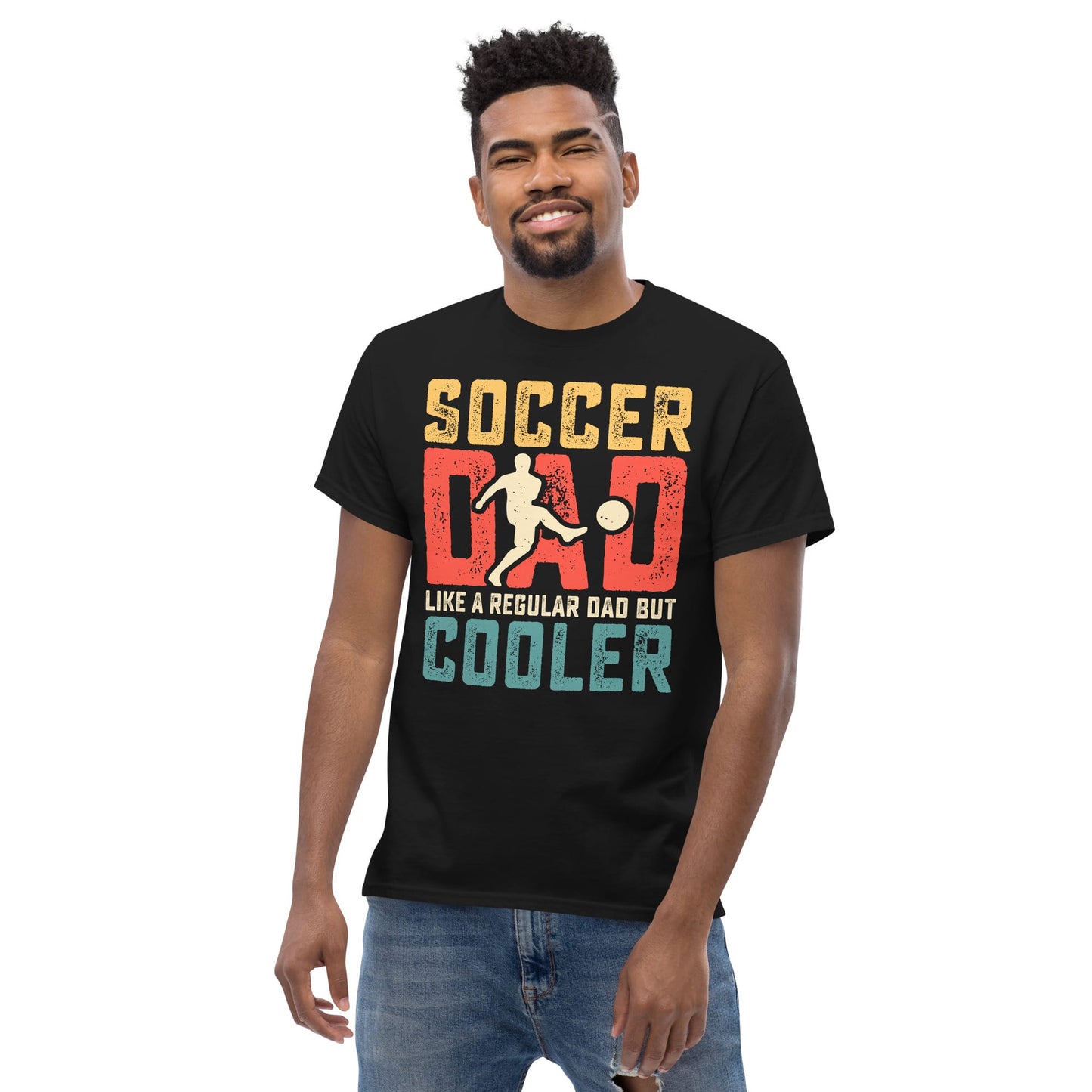 Soccer Dad Shirt – “Like a Regular Dad But Cooler” Graphic Tee Spirit Gear Collective T-Shirt
