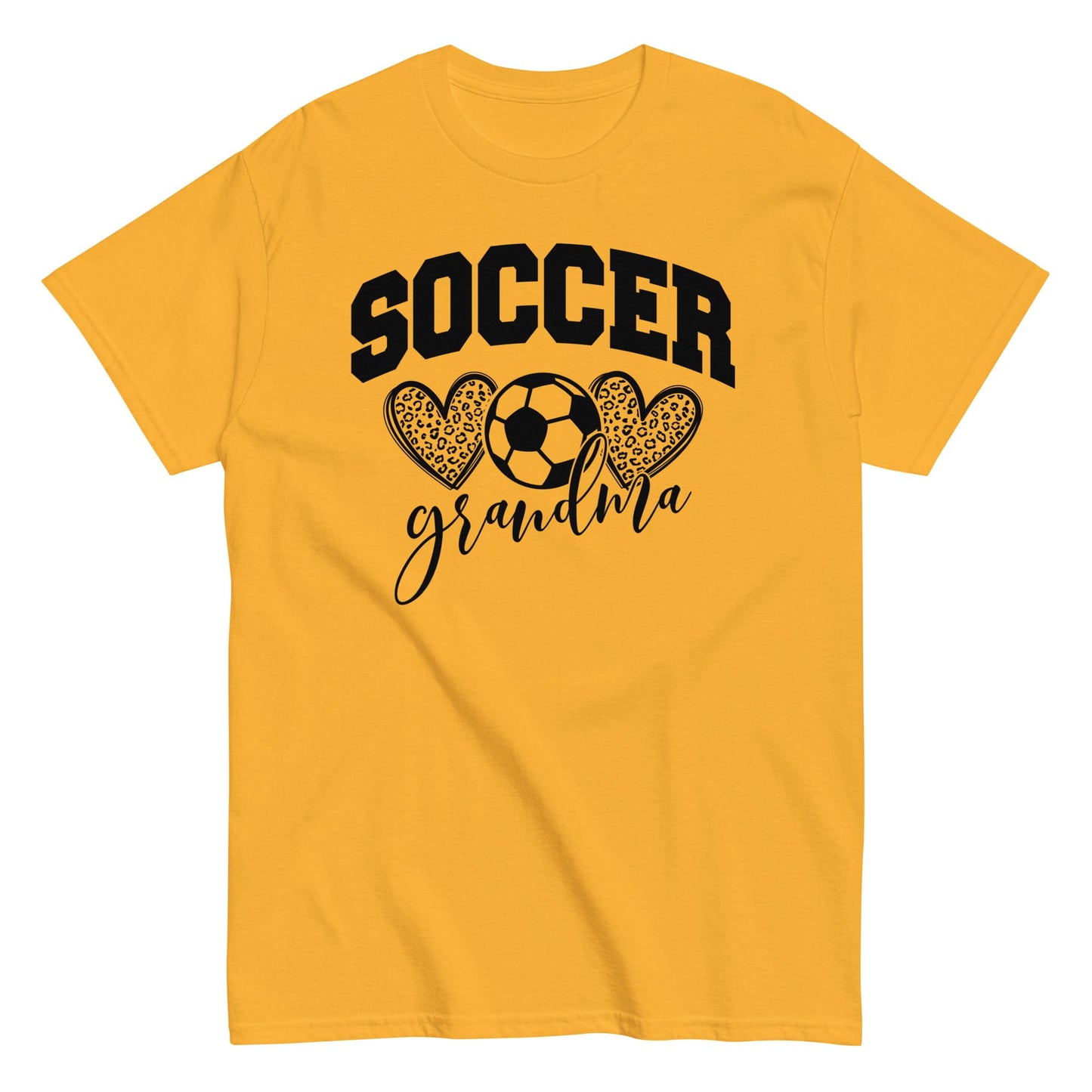 Soccer Grandma Hearts Shirt – Soccer Grandma Graphic Tee Gold / S Spirit Gear Collective T-Shirt