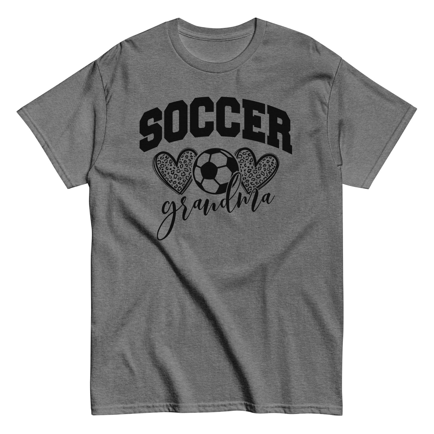 Soccer Grandma Hearts Shirt – Soccer Grandma Graphic Tee Graphite Heather / S Spirit Gear Collective T-Shirt
