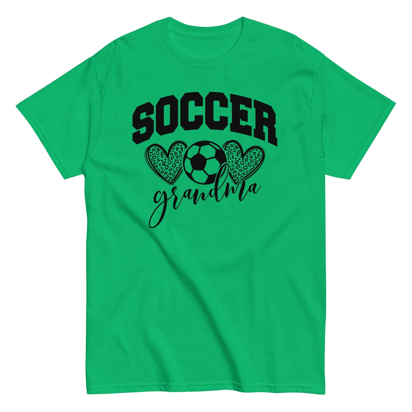 Soccer Grandma Hearts Shirt – Soccer Grandma Graphic Tee Irish Green / S Spirit Gear Collective T-Shirt
