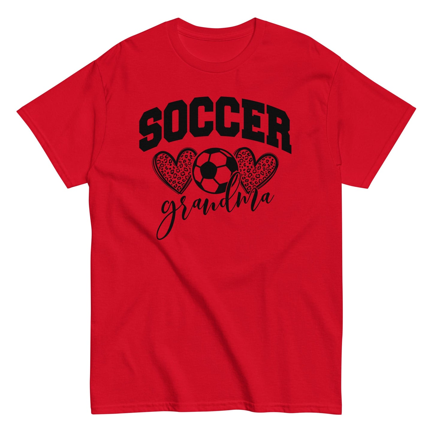 Soccer Grandma Hearts Shirt – Soccer Grandma Graphic Tee Red / S Spirit Gear Collective T-Shirt