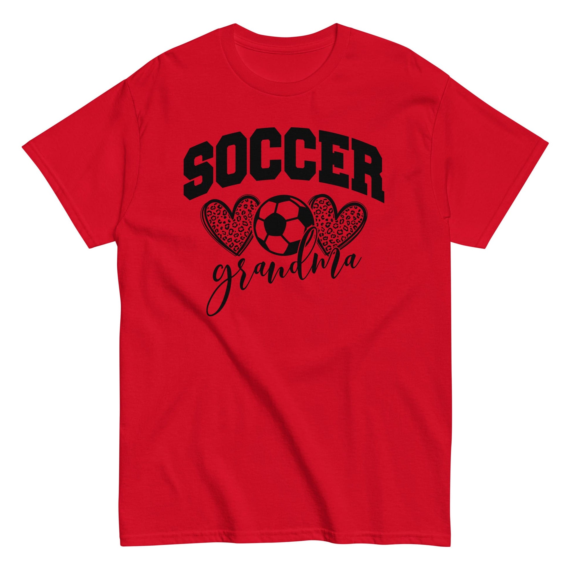 Soccer Grandma Hearts Shirt – Soccer Grandma Graphic Tee Red / S Spirit Gear Collective T-Shirt