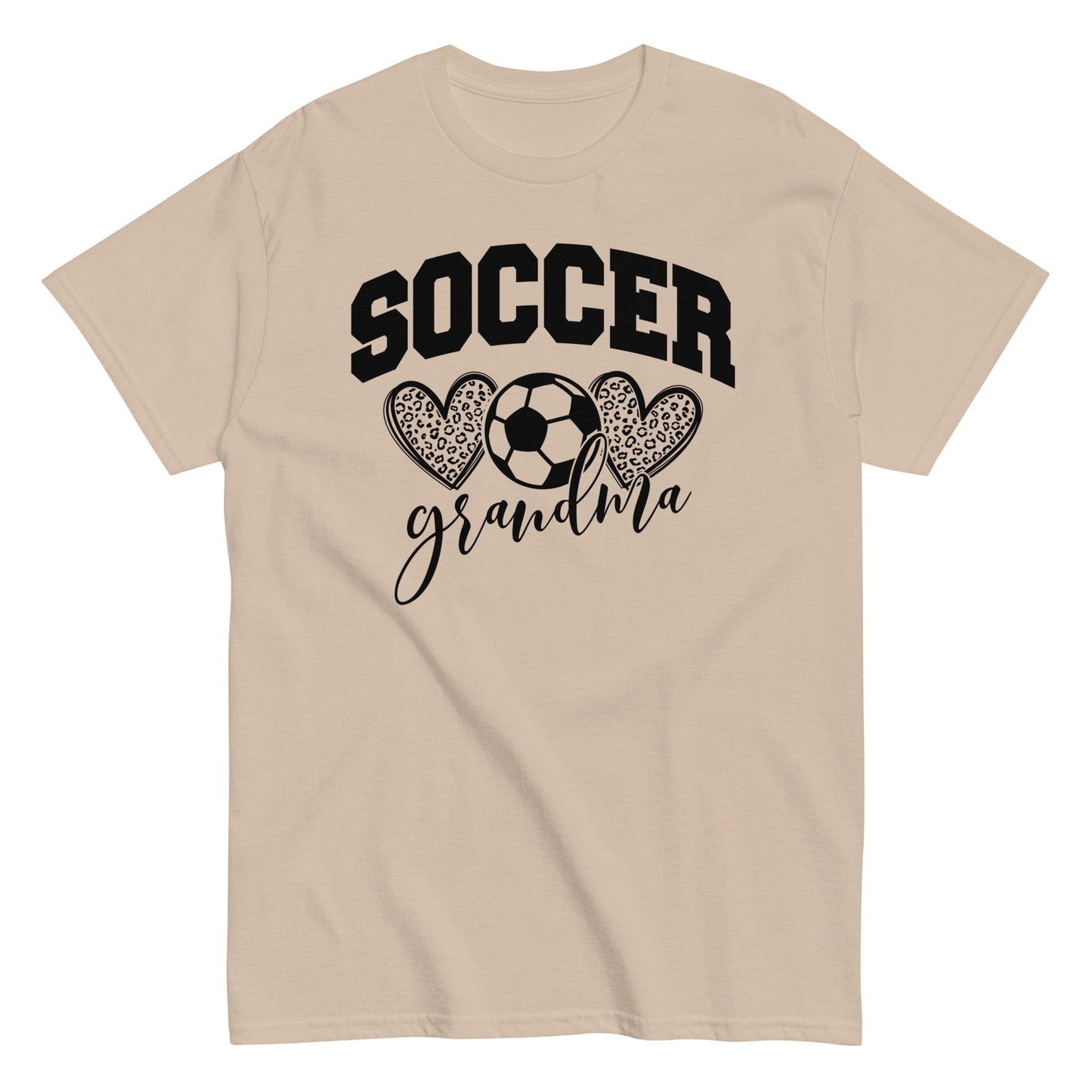 Soccer Grandma Hearts Shirt – Soccer Grandma Graphic Tee Sand / S Spirit Gear Collective T-Shirt